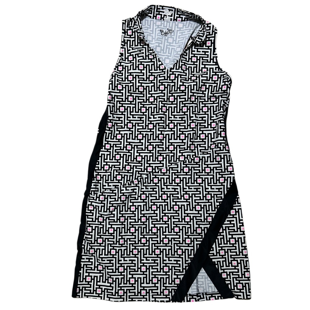 TZU TZU Dress Size Large Black/White